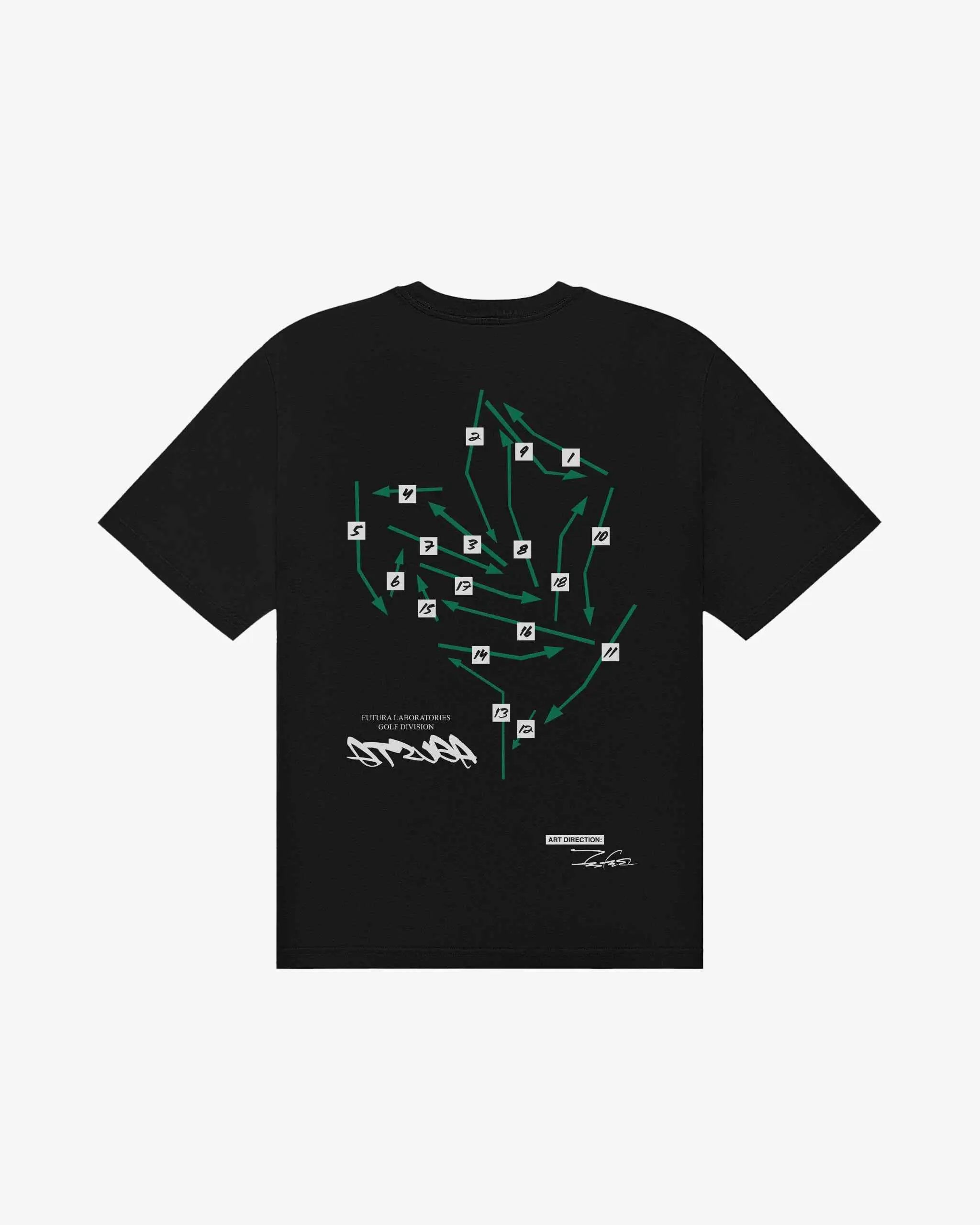 Malbon Golf X Futura Labs Atsuga T-Shirt Black - L