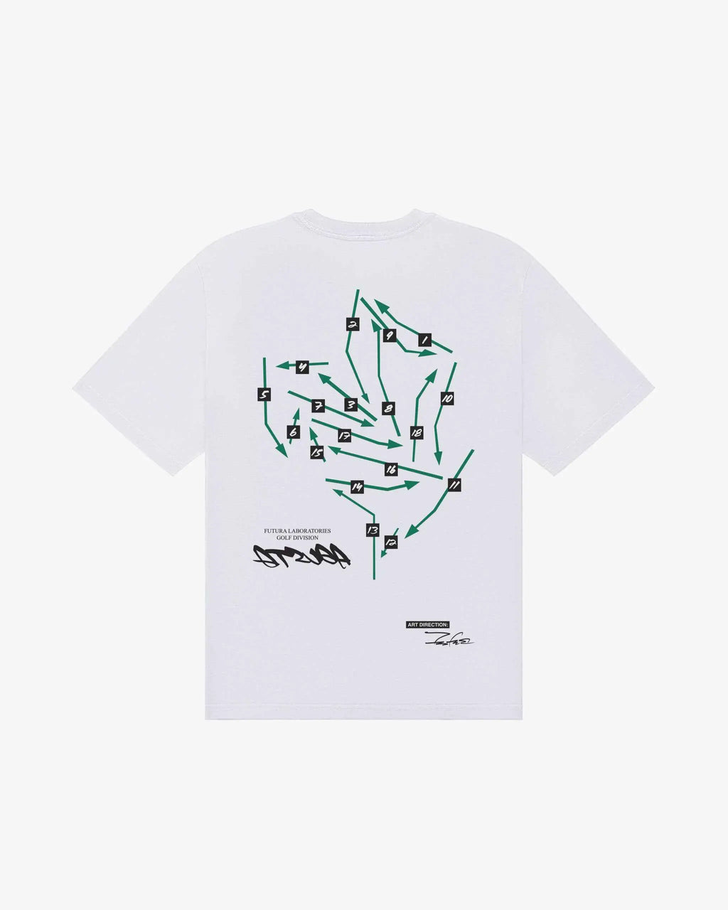 Malbon Golf X Futura Labs Atsuga T-Shirt White