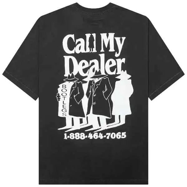 Market Call My Dealer T-Shirt Washed Black - L