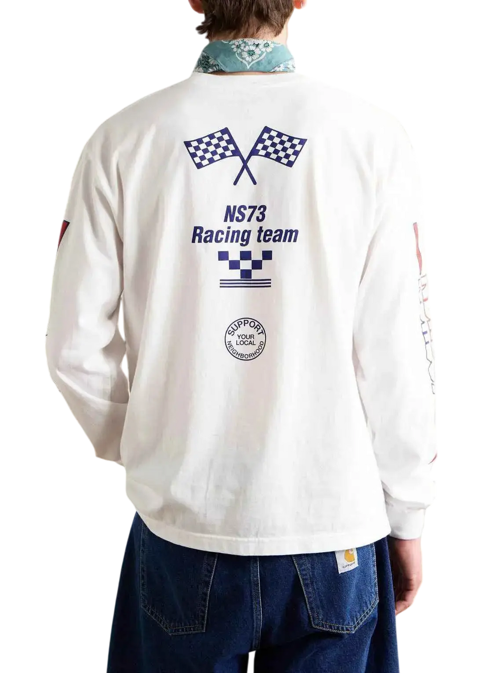 Neighborhood x Super 73 Long Sleeve Tee White - L