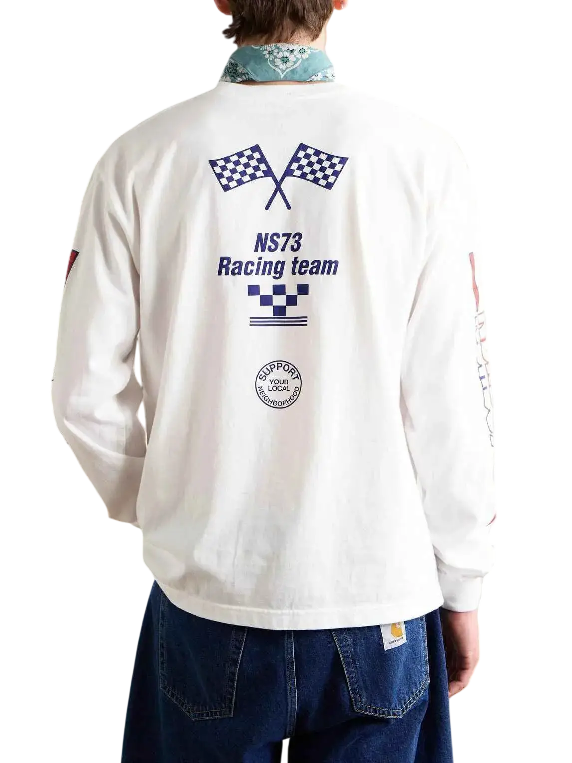 Neighborhood x Super 73 Long Sleeve Tee White - L