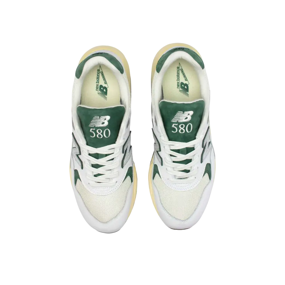 New Balance 580 White/Nightwatch Green - 10