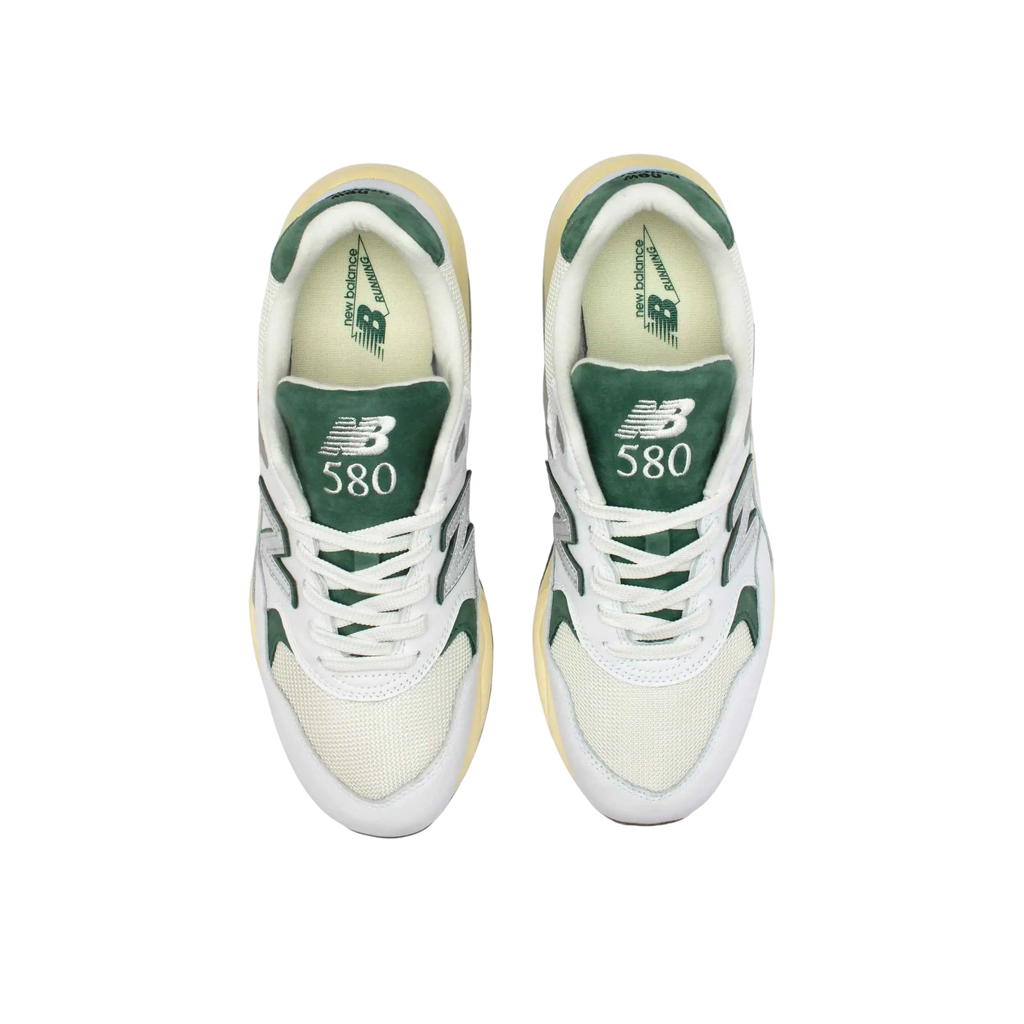 New Balance 580 White/Nightwatch Green - 10
