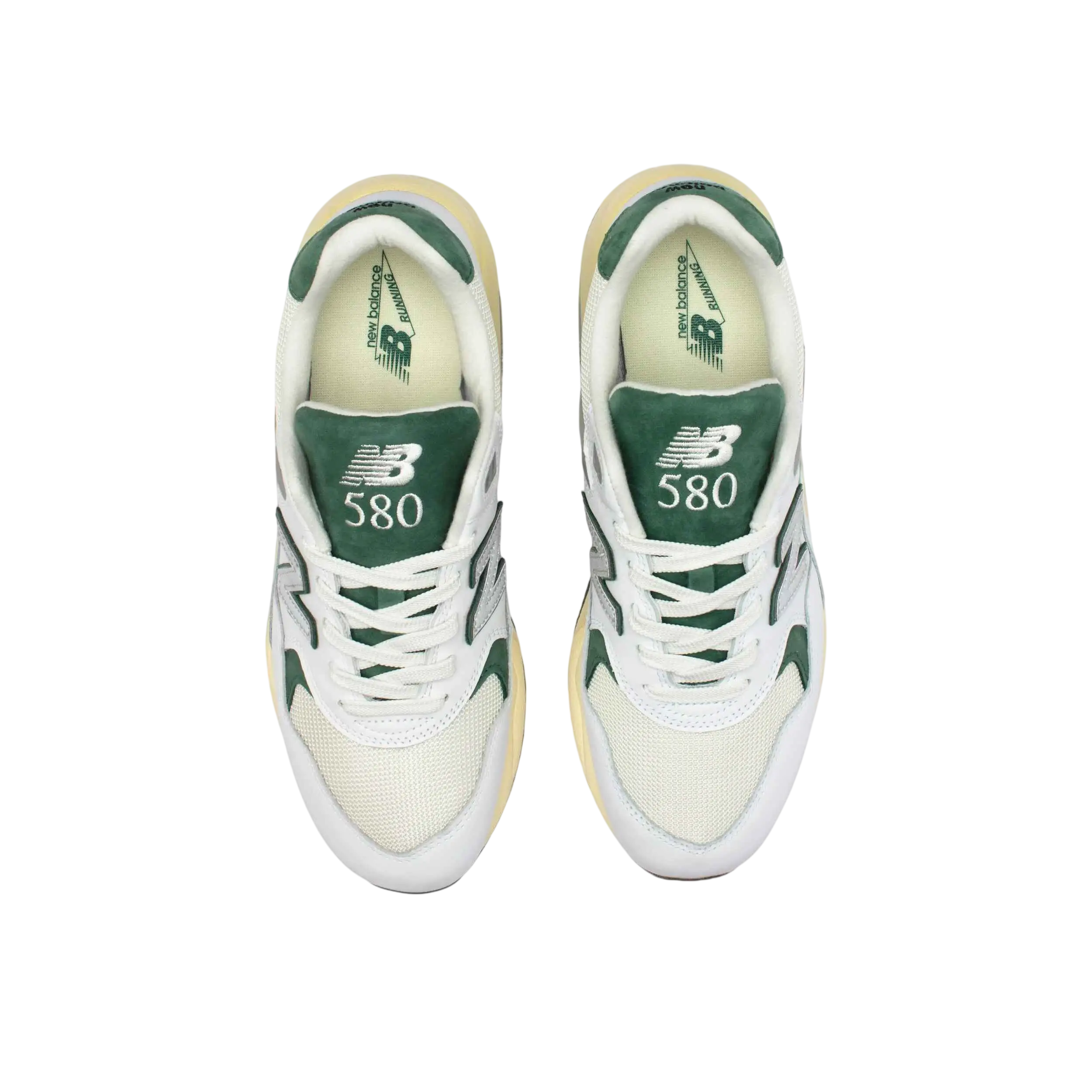 New Balance 580 White/Nightwatch Green - 10