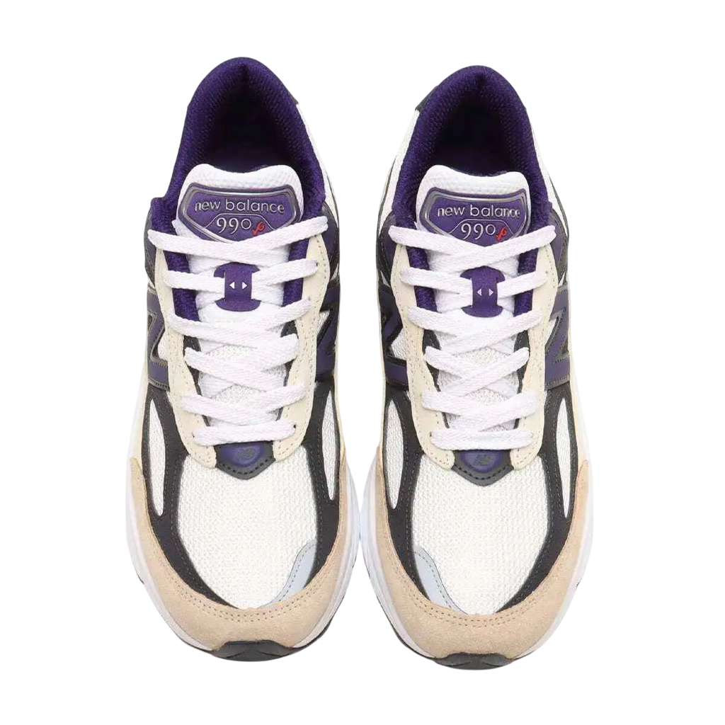 New Balance Teddy Santis Made in USA 990V6 White/Black Plum/Phantom - 10