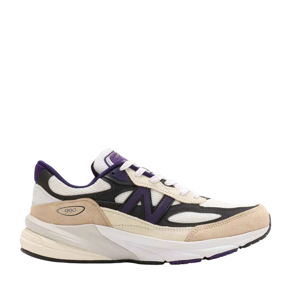 New Balance Teddy Santis Made in USA 990V6 White/Black Plum/Phantom - 10