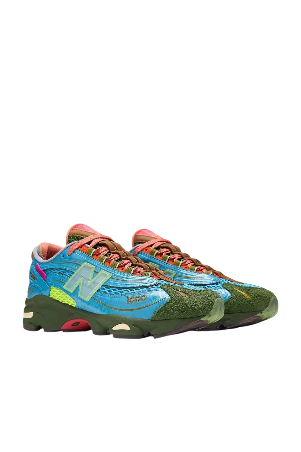 New Balance x Salehe Bembury 1000 Blue/Lime/Red - 10.5