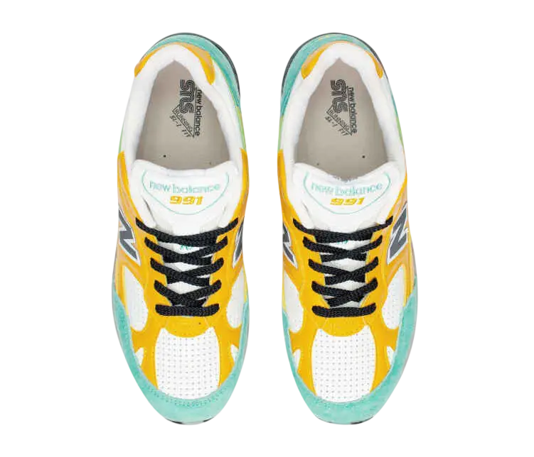 New Balance x Sneakersnstuff 991 Secret Teal/Yellow - 10