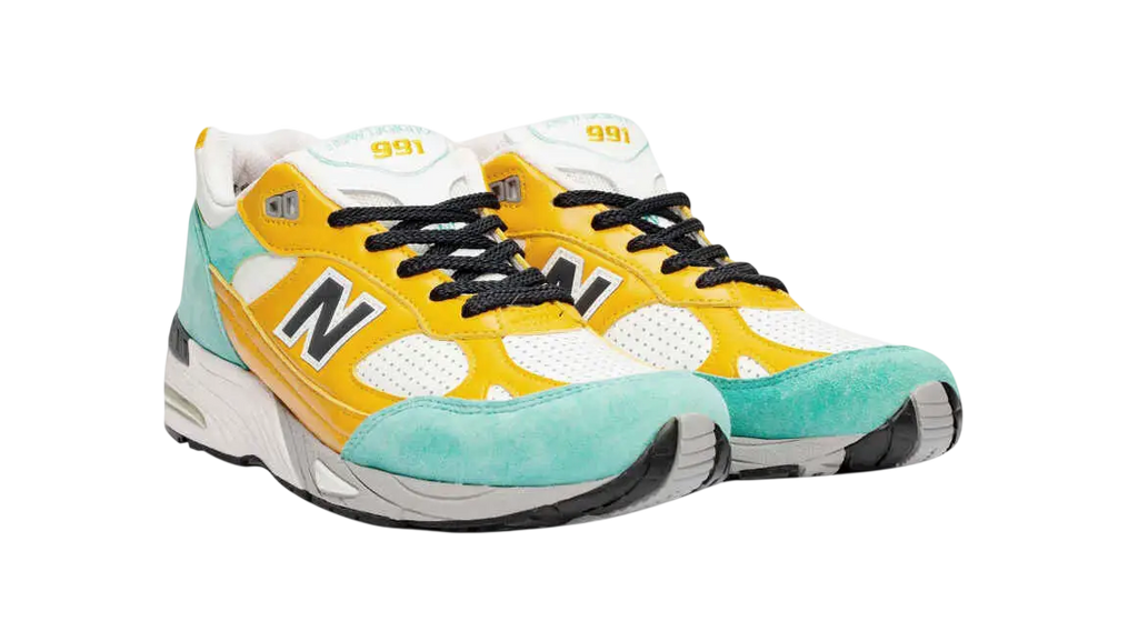 New Balance x Sneakersnstuff 991 Secret Teal/Yellow - 10
