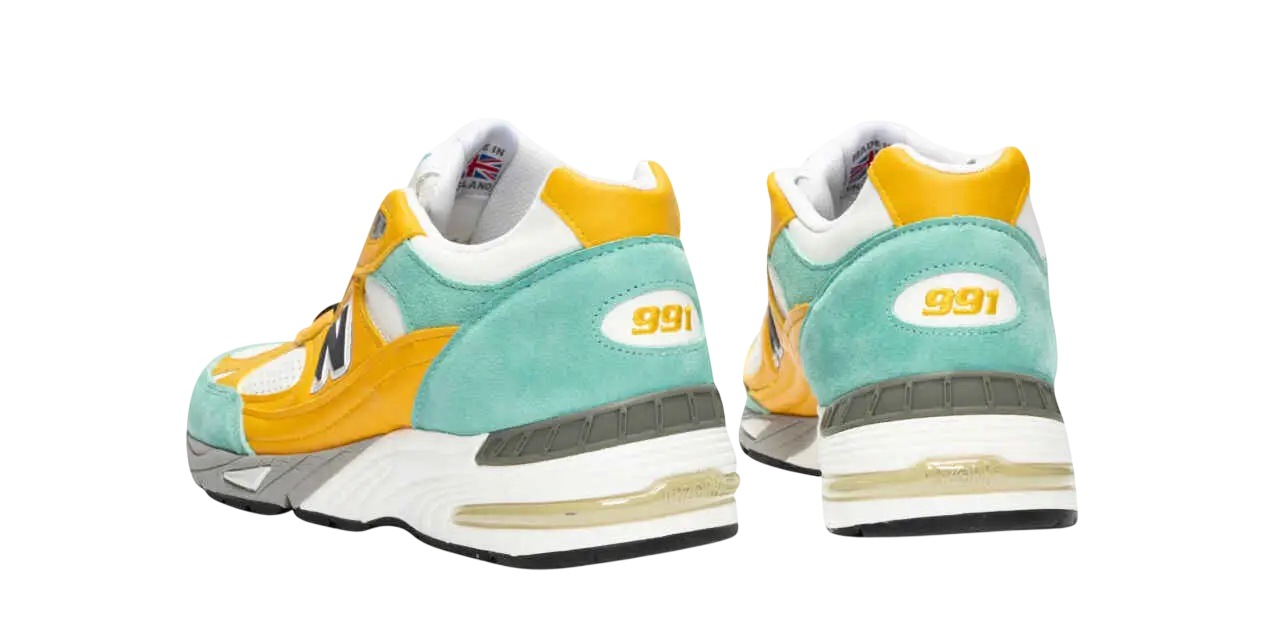 New Balance x Sneakersnstuff 991 Secret Teal/Yellow - 10