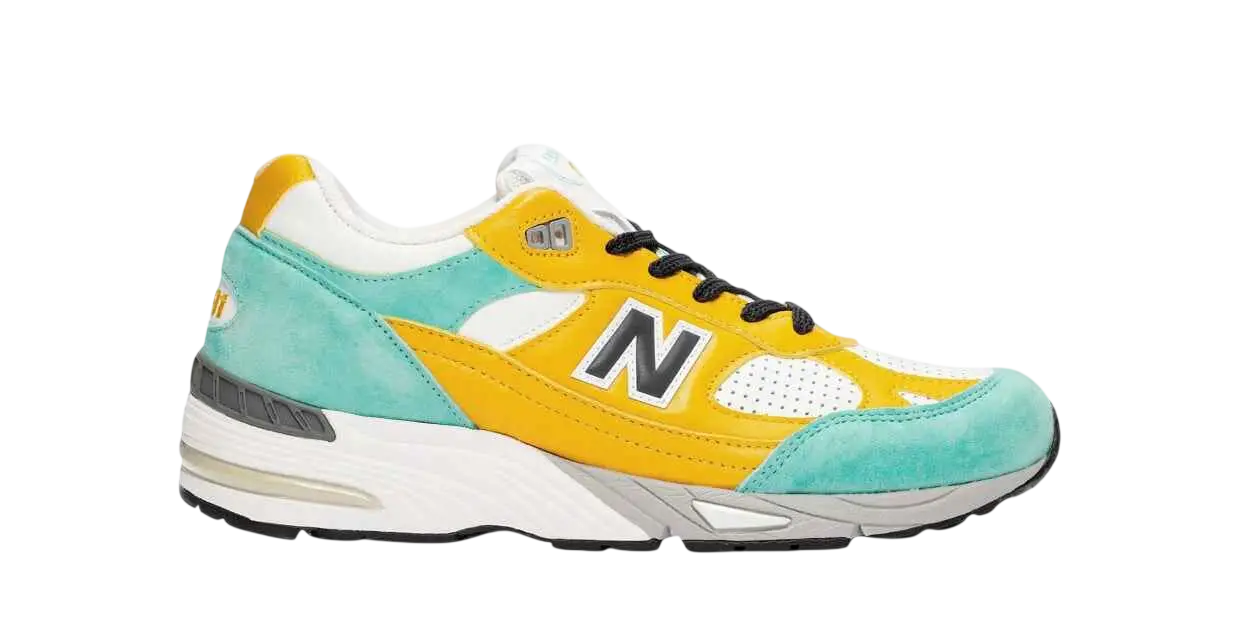 New Balance x Sneakersnstuff 991 Secret Teal/Yellow - 10