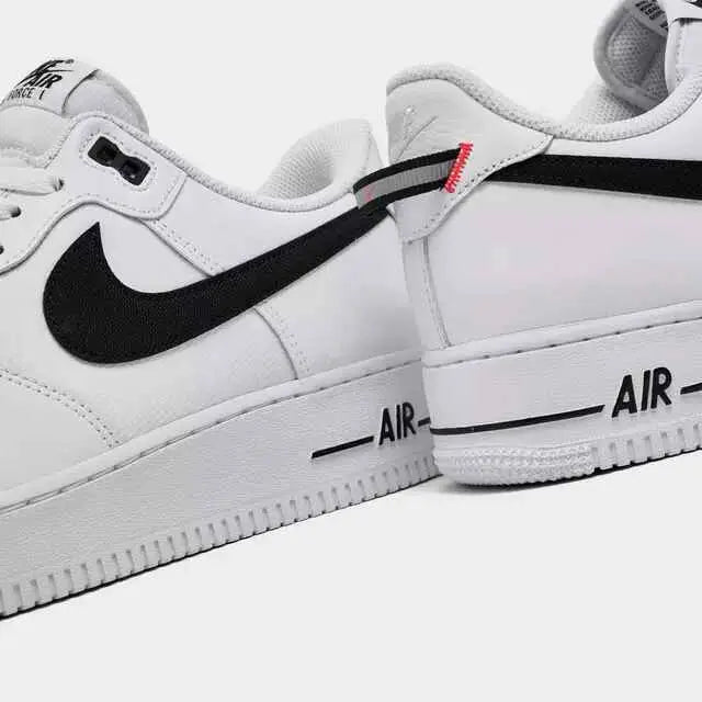 Nike Air Force 1 Low ’07 LV8 White/Black/Bright Crimson - 10 - Sneakers