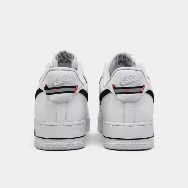 Nike Air Force 1 Low ’07 LV8 White/Black/Bright Crimson - 10 - Sneakers