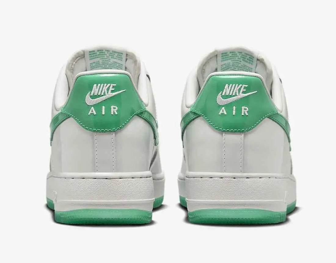 Nike Air Force 1 Low ’07 PRM Patent Platinum Tint/Stadium Green - 10 - Sneakers