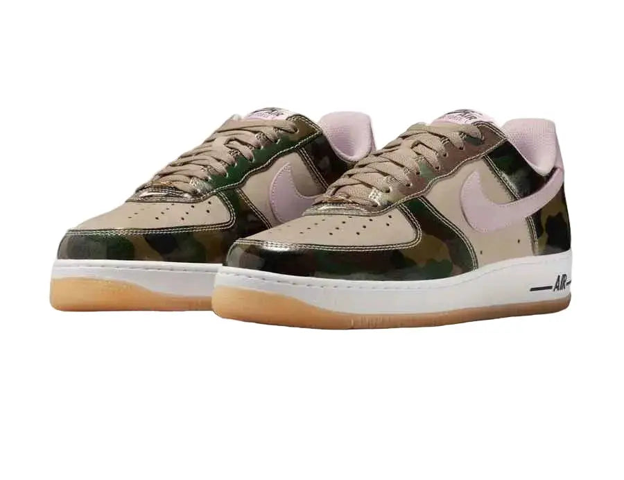 Nike Air Force 1 Low Retro Patent Pink Camo - 9.5 - Sneakers