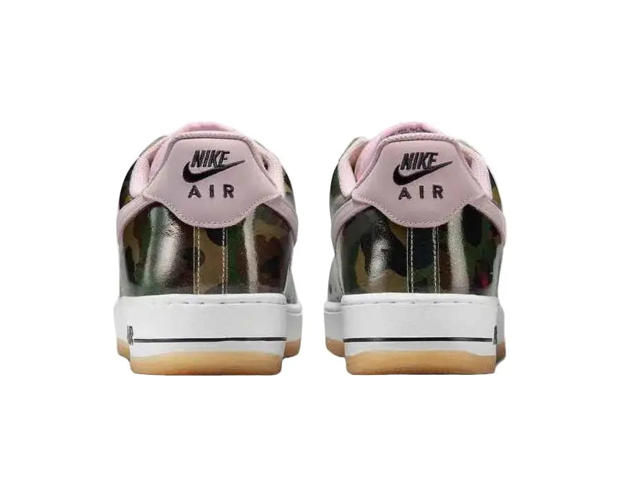 Nike Air Force 1 Low Retro Patent Pink Camo - 9.5 - Sneakers