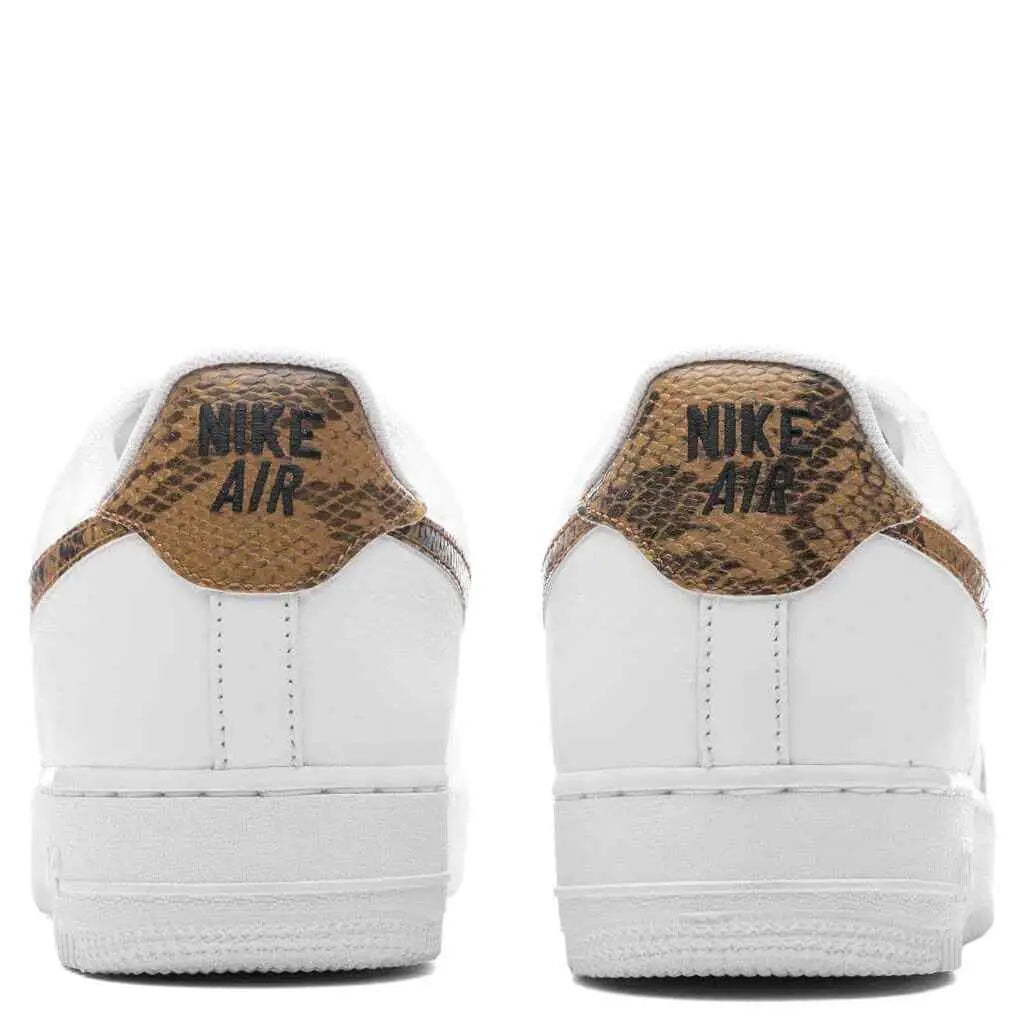 Nike Air Force 1 Low Retro PRM Ivory/Elemental Gold Snake - 10.5 - Sneakers