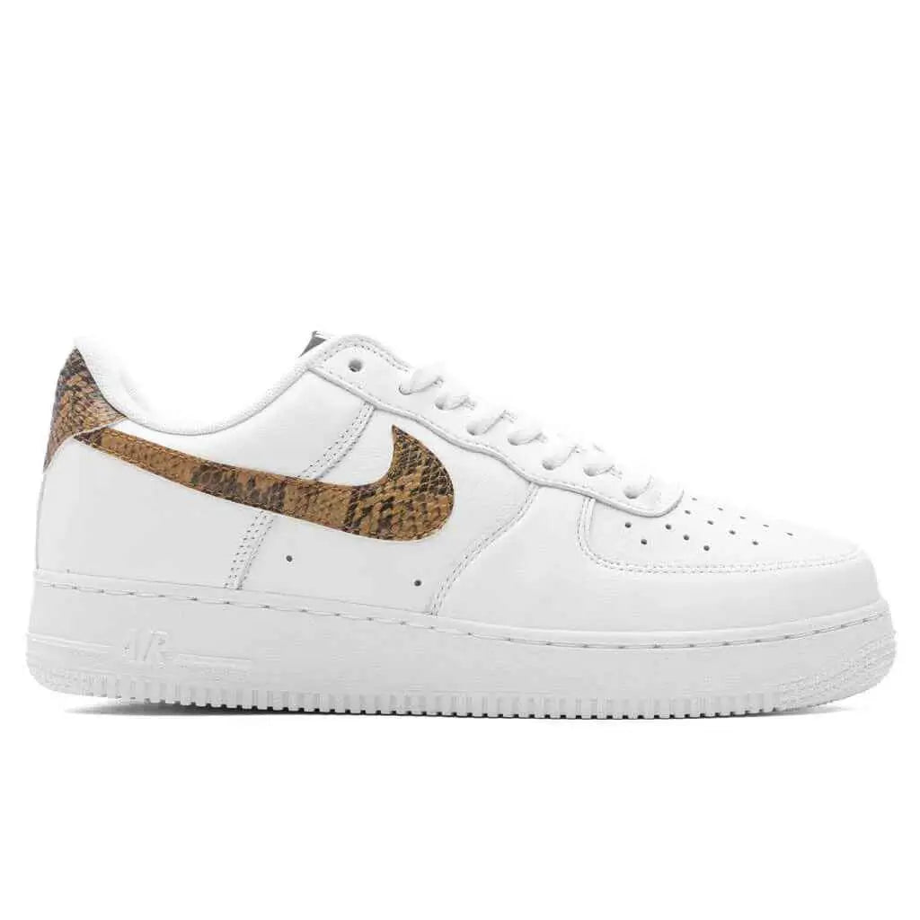 Nike Air Force 1 Low Retro PRM Ivory/Elemental Gold Snake - 10.5 - Sneakers