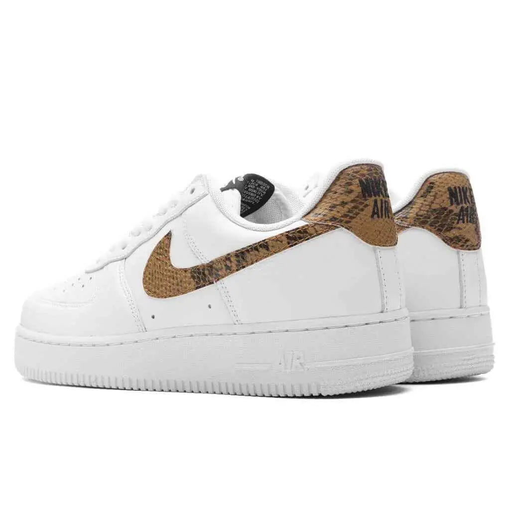 Nike Air Force 1 Low Retro PRM Ivory/Elemental Gold Snake - 10.5 - Sneakers