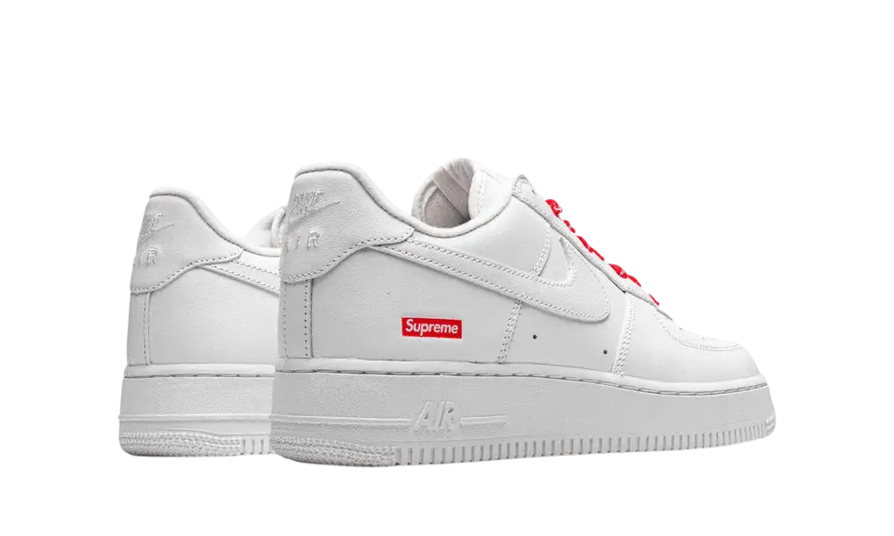 Nike Air Force 1 Low Supreme Box Logo White