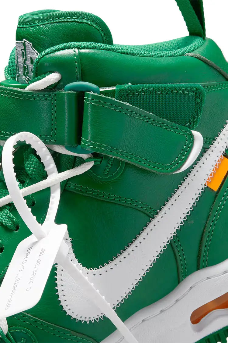 Nike Air Force 1 Mid Off-White Pine Green - 7.5 - Sneakers