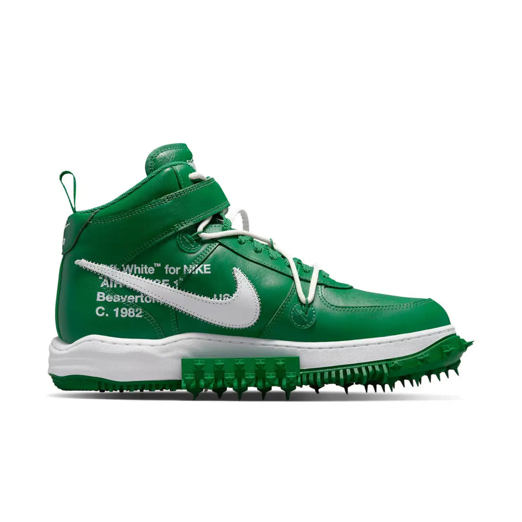 Nike Air Force 1 Mid Off-White Pine Green - 7.5 - Sneakers