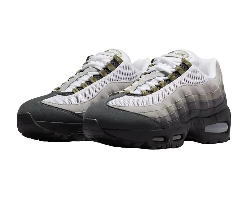 Nike Air Max 95 OG Big Bubble Black Medium Olive Womens - 9 - Sneakers