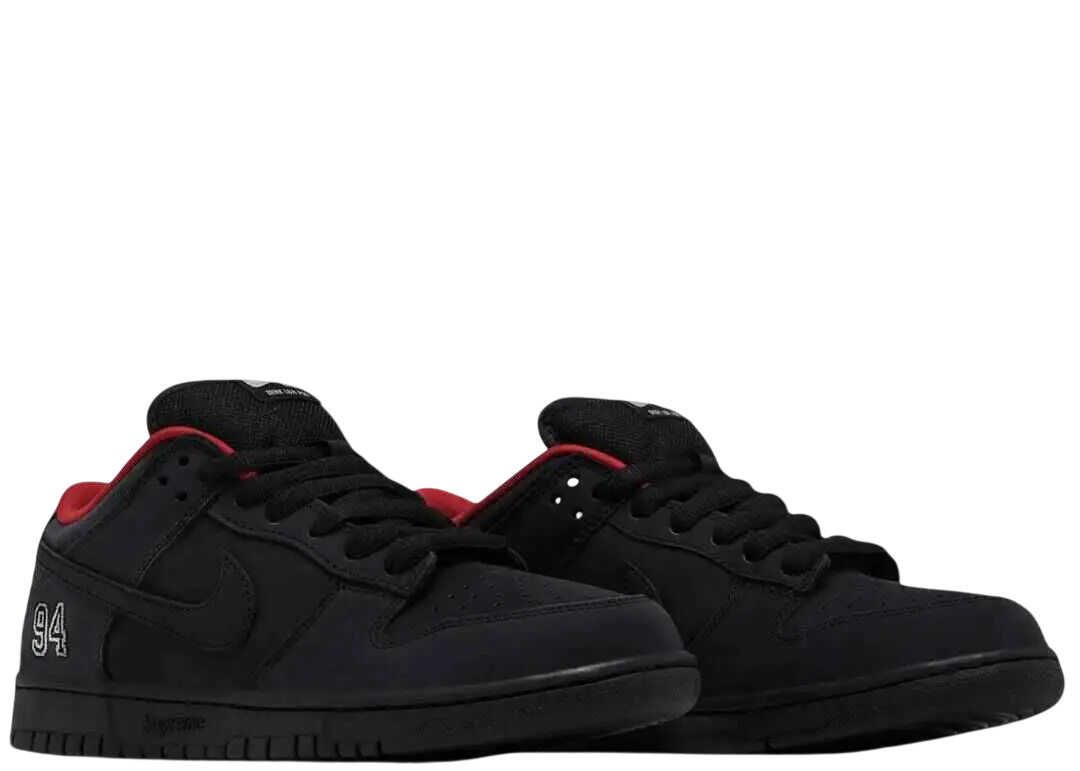 Nike SB Dunk Low OG QS Supreme 94 Black - 9.5 - Footwear