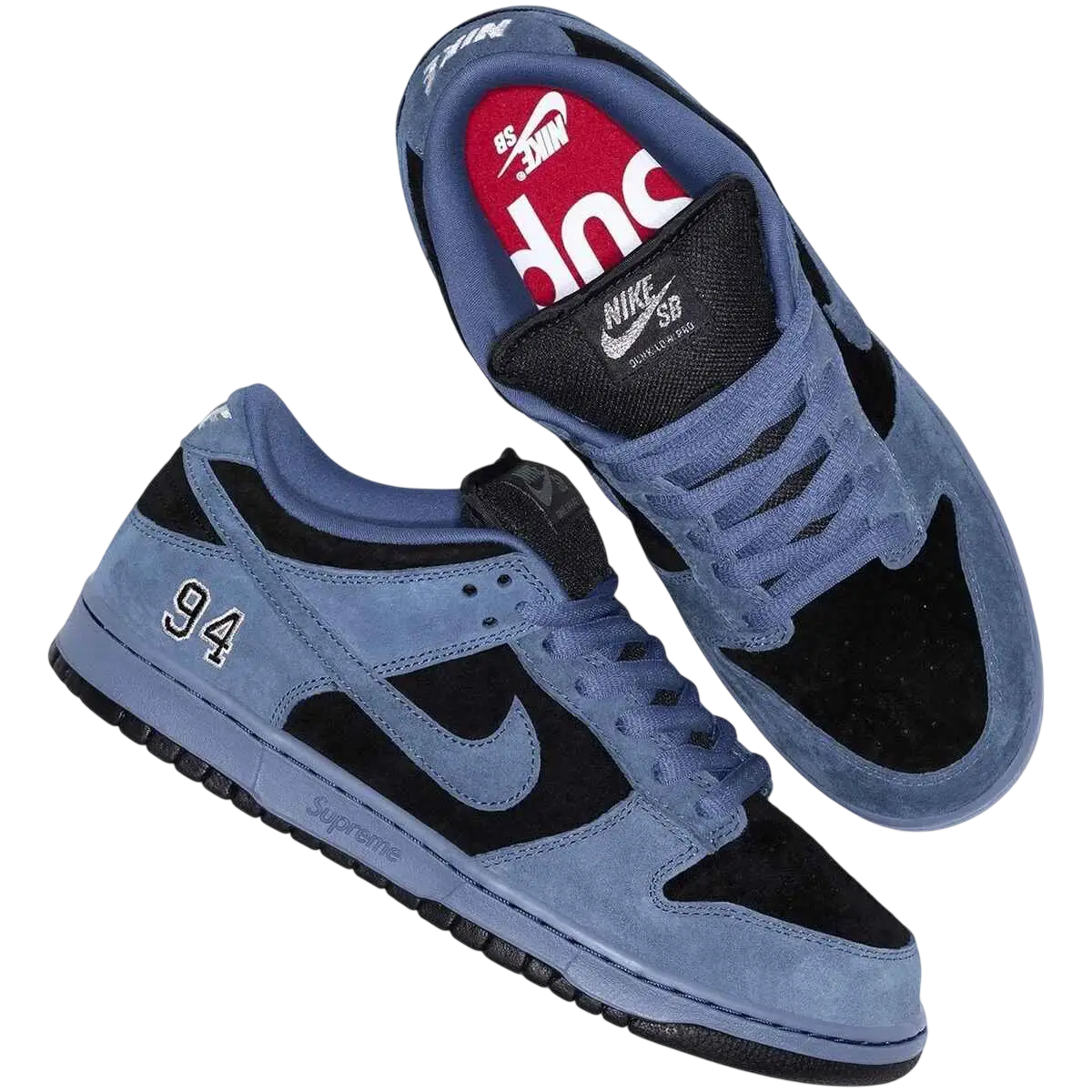Nike SB Dunk Low OG QS Supreme 94 Ocean Fog - 10 - Footwear