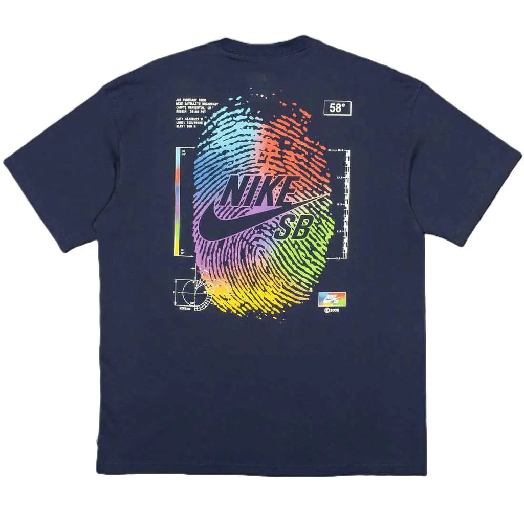 Nike SB Thumb Print T-Shirt Navy - L