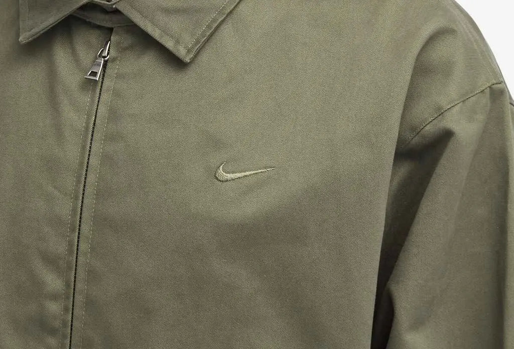 Nike Woven Harrington Jacket Khaki Green - M