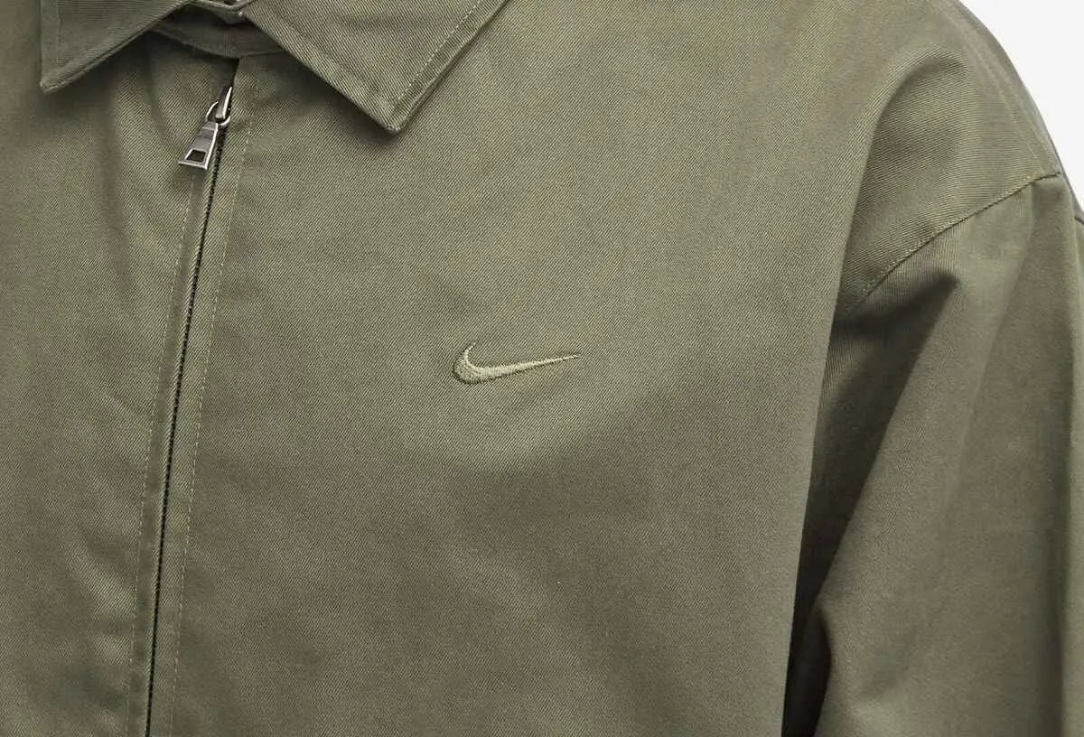 Nike Woven Harrington Jacket Khaki Green - M