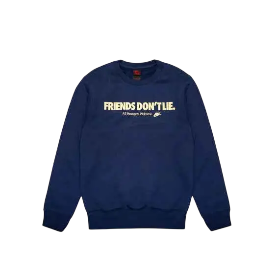 Nike x Stranger Things Fleece Crewneck Navy - S