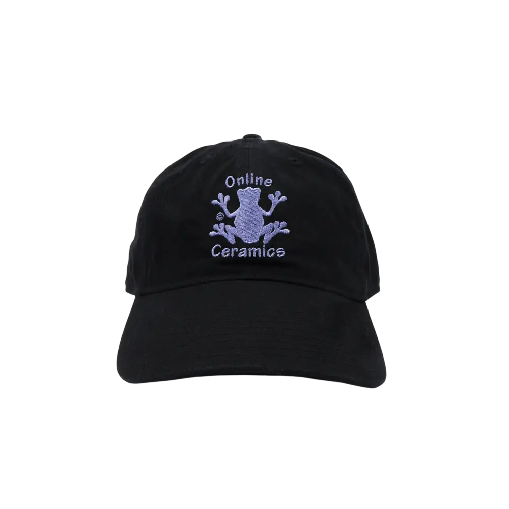 Online Ceramics Frog Logo Strapback Hat Black - One size