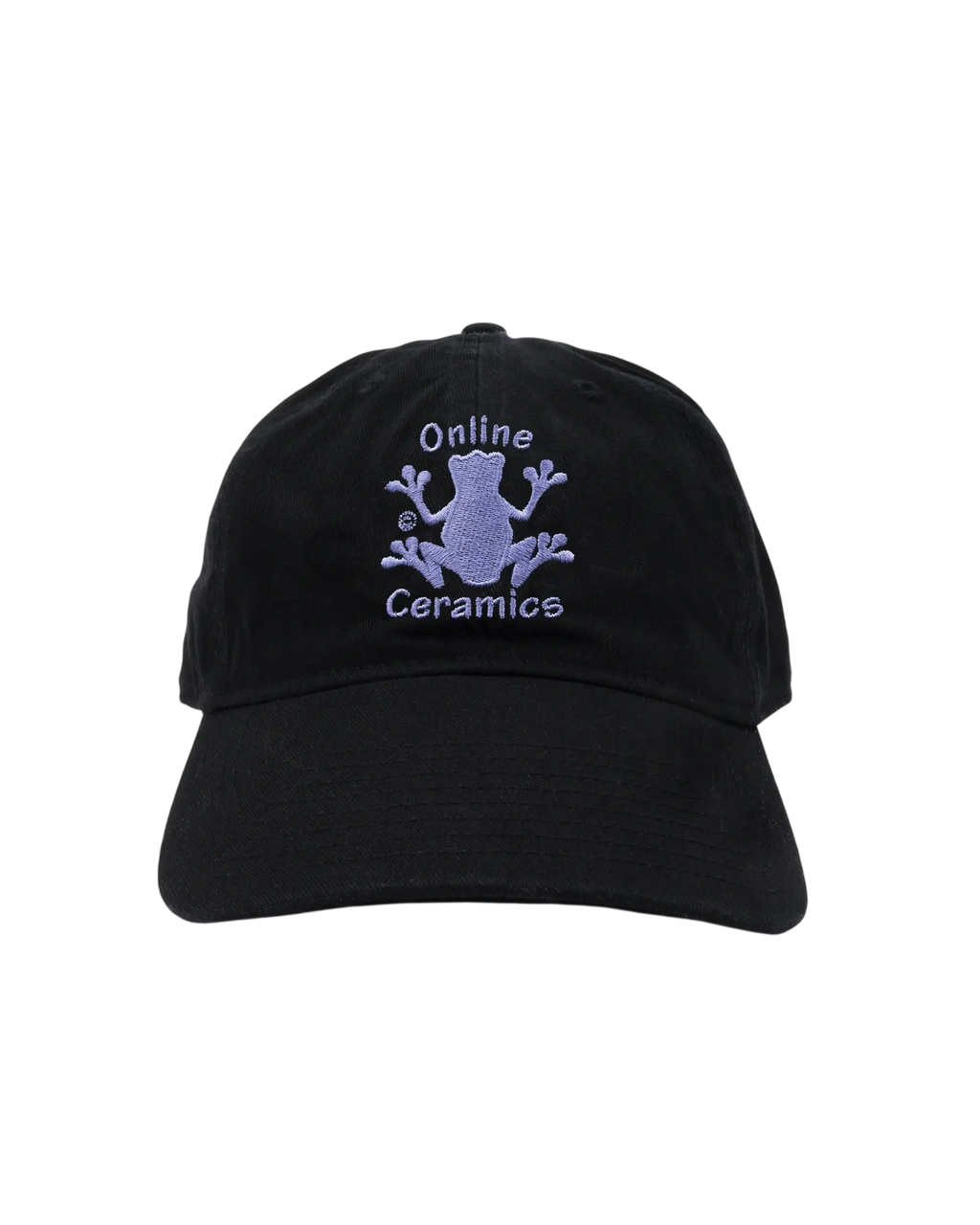 Online Ceramics Frog Logo Strapback Hat Black - One size