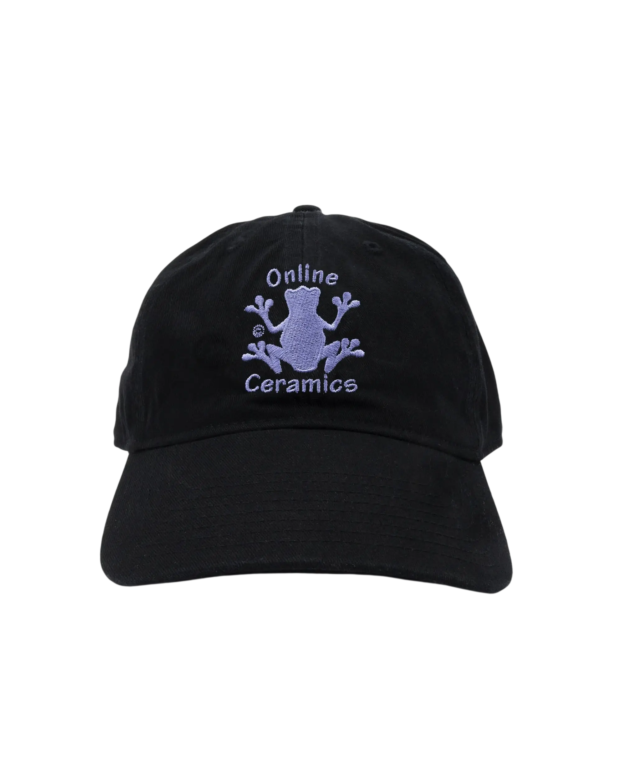 Online Ceramics Frog Logo Strapback Hat Black - One size