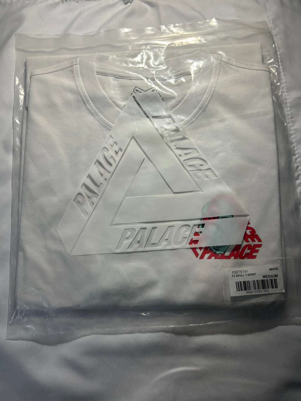 P3 Skull T-Shirt White Medium