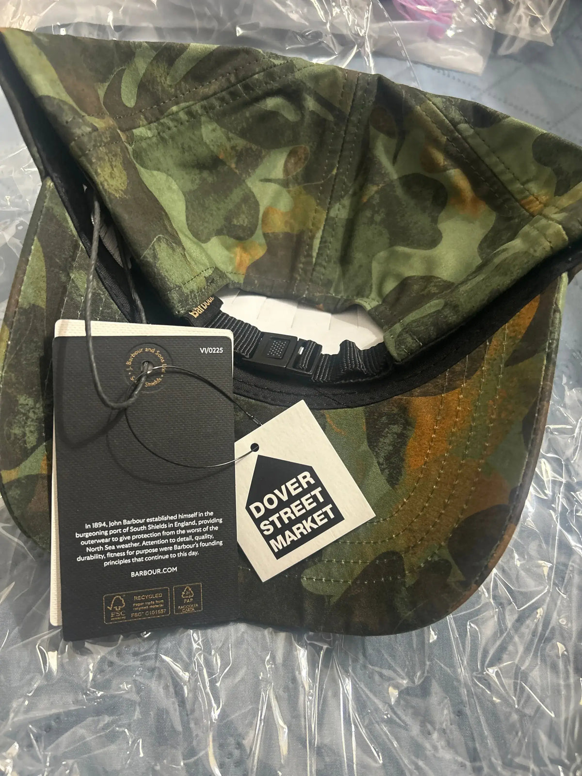 Palace Barbour Kelp Forest Large Jacket and Strapback Hat