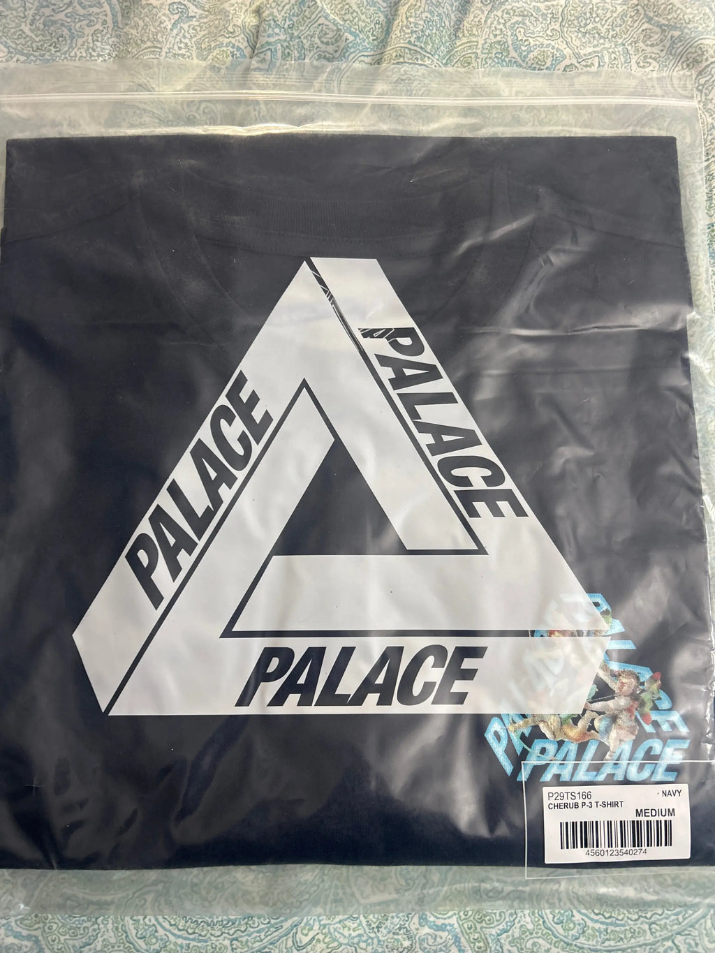 Palace Cherub P3 Tee Navy Medium