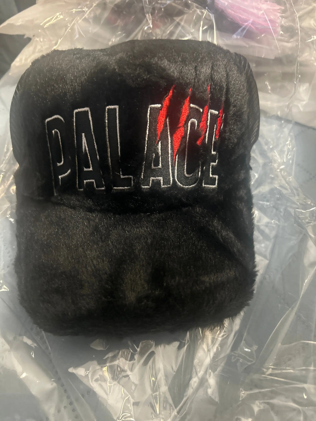 Palace Claw Furry Trucker Black