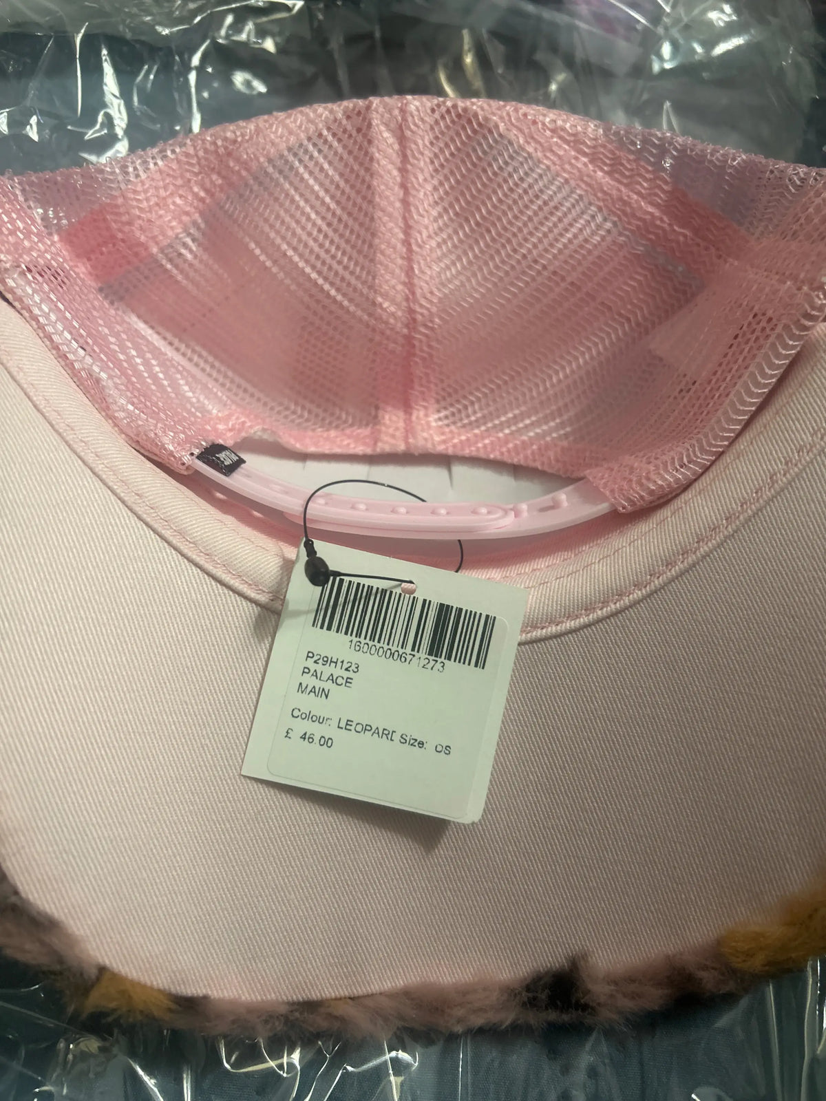 Palace Claw Furry Trucker Pink Leopard