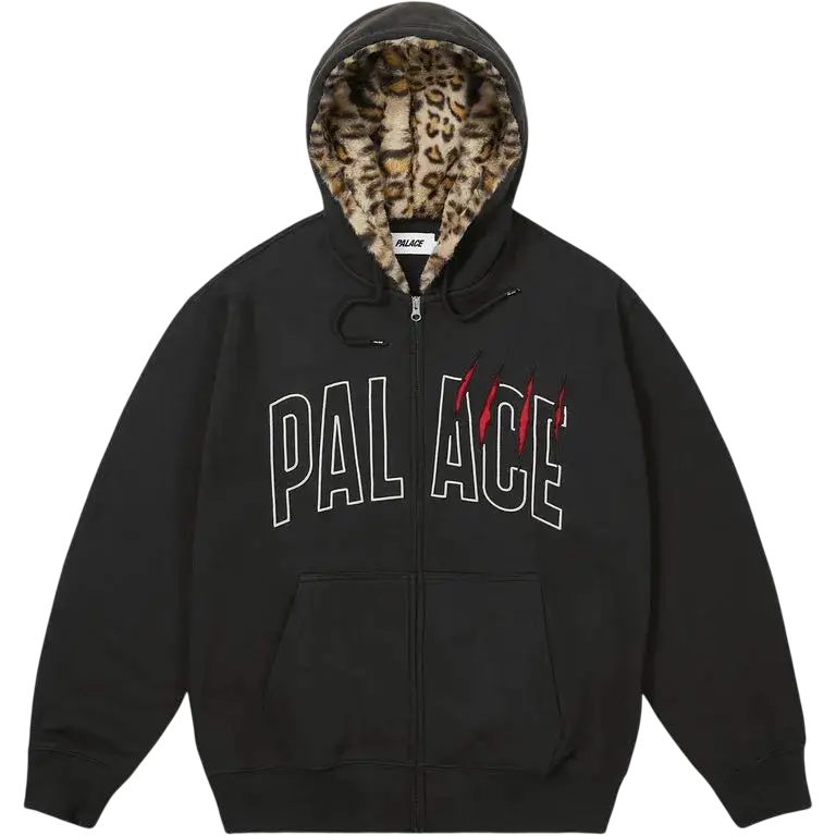Palace Claw Zip Up Hoodie Black - L