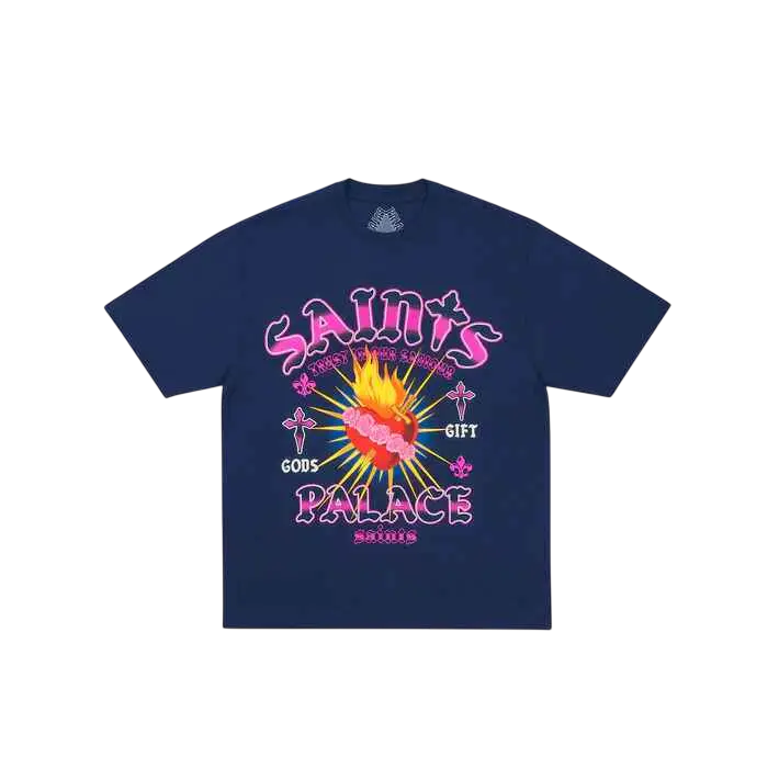 Palace God’s Gift T-Shirt Navy - M