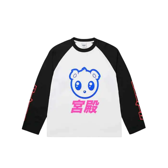 Palace Kawaii Raglan Long Sleeve White - M