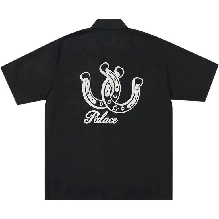 Palace Lucky P Short Sleeve Button Up Black - M