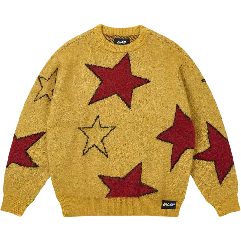 Palace Mark Bode Mohair Knit Yellow - L