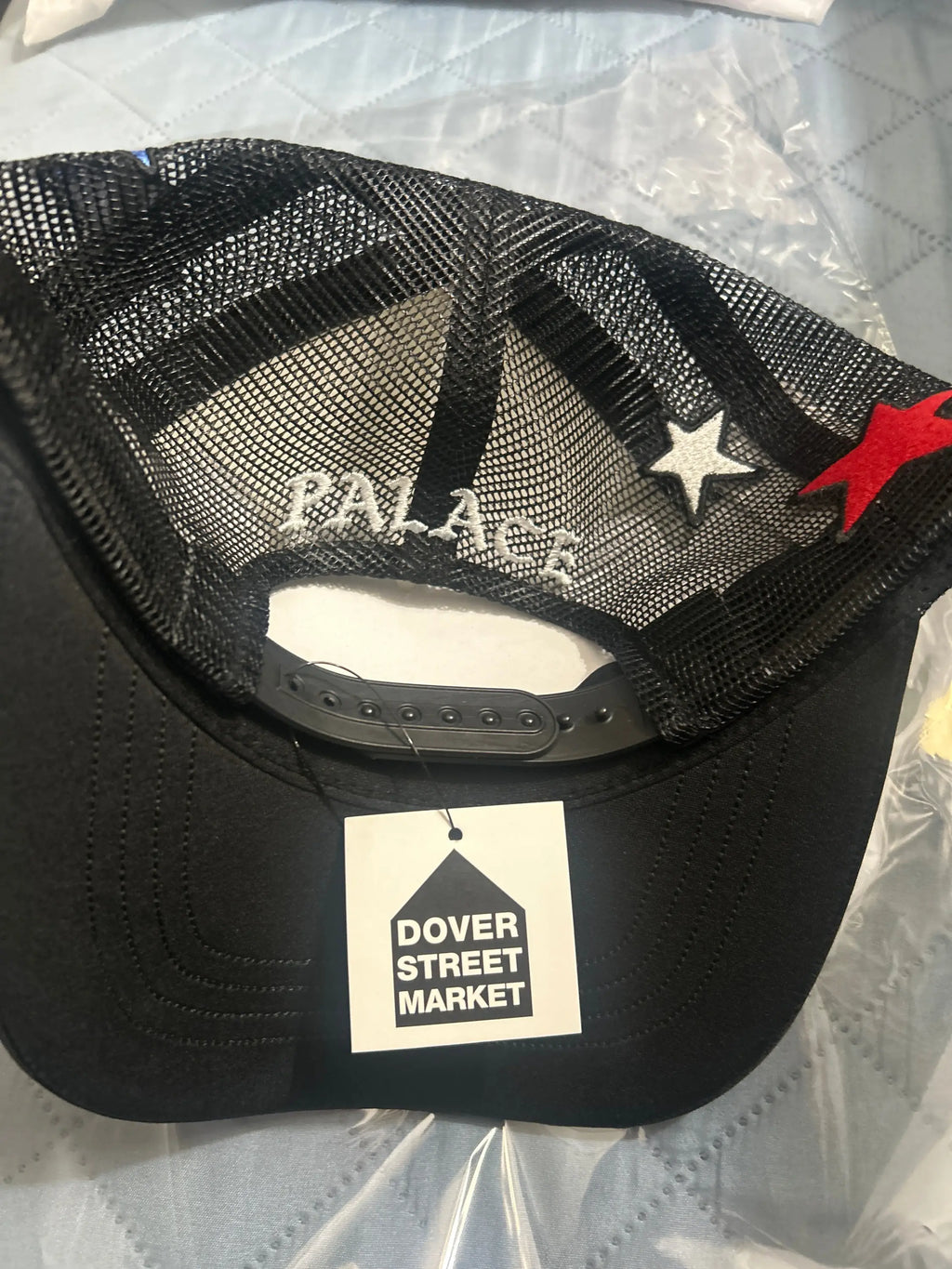 Palace Mark Bode Trucker Cap Black