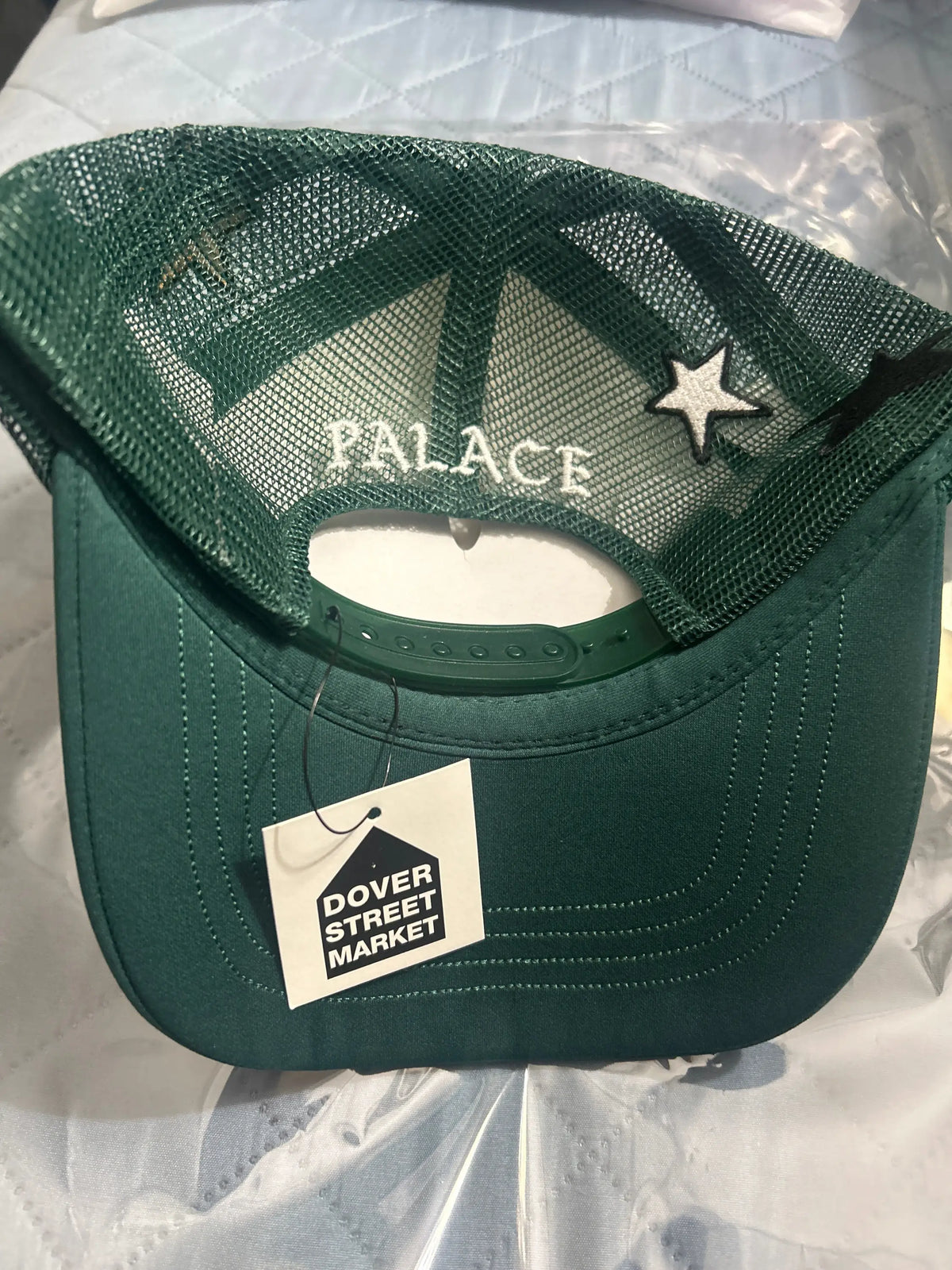 Palace Mark Bode Trucker Cap Green