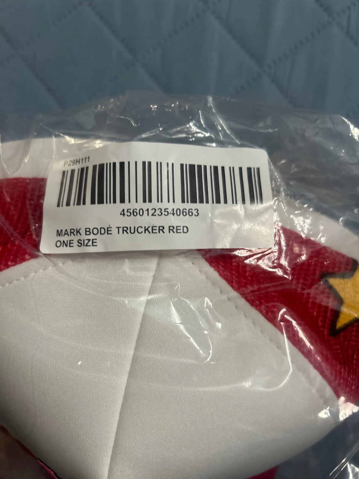 Palace Mark Bode Trucker Cap Red