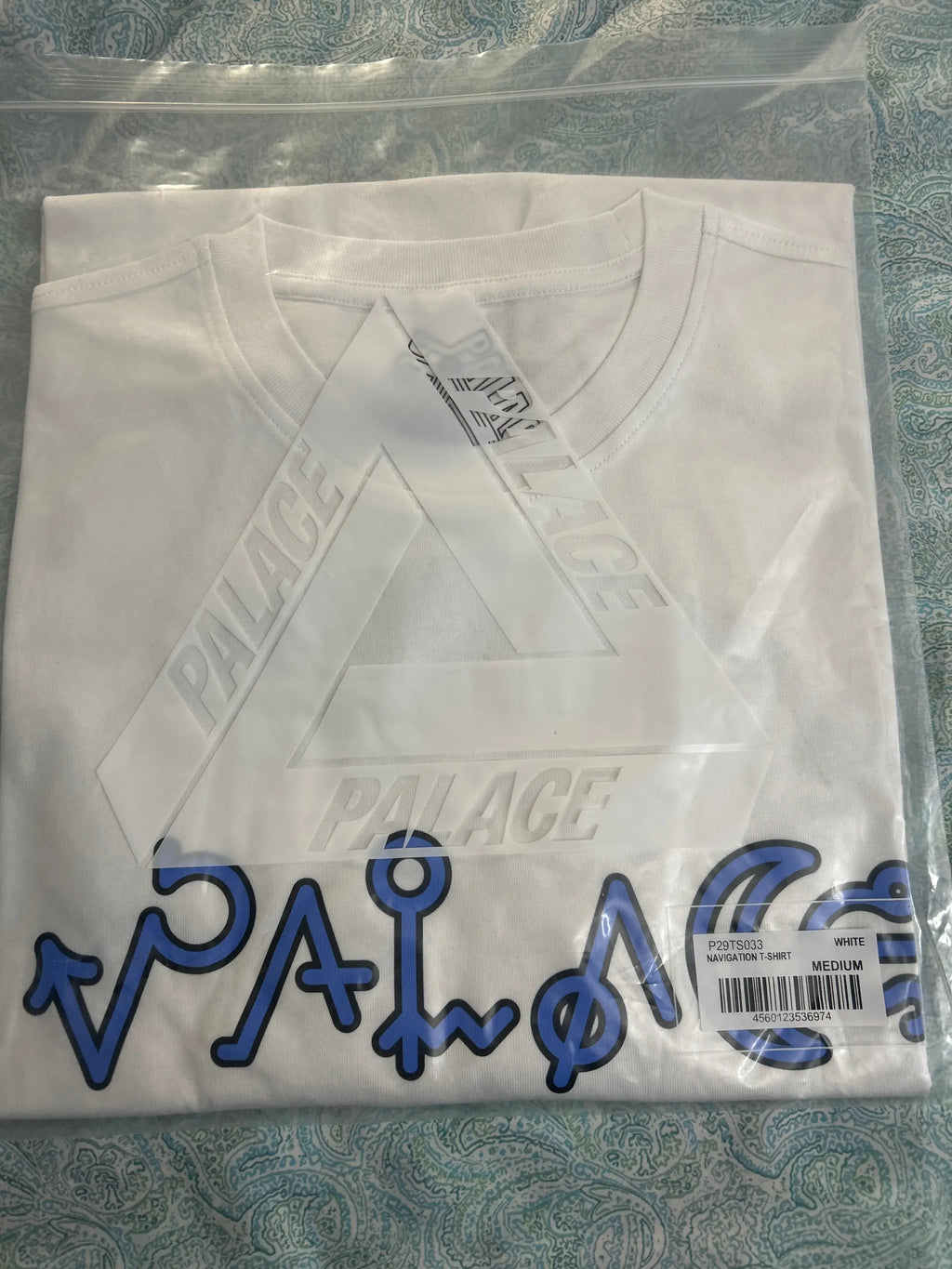 Palace Navigation T-Shirt White Medium